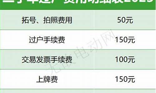 二手车过户费用明细表2022_二手车过户费用明细表2022年